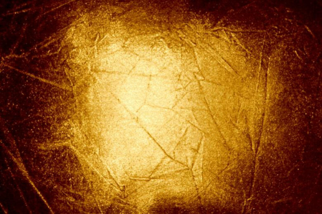 Luxurious Crumpled Gold Texture Wallpaper with Radiant Shine