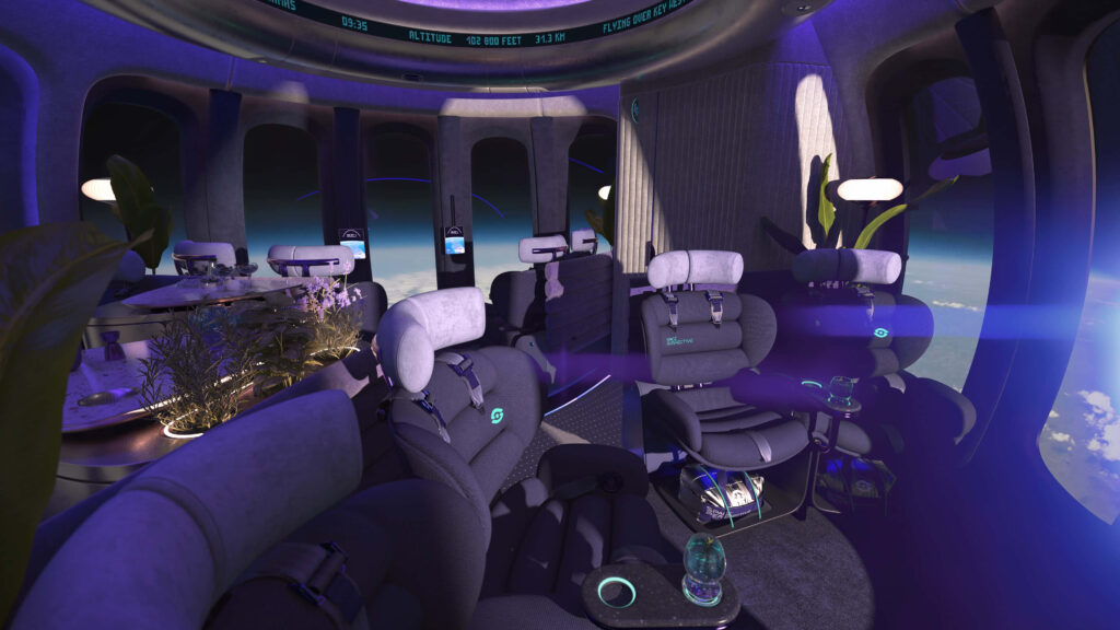 Luxurious Spaceship Interior Wallpaper: Futuristic Design & Views
