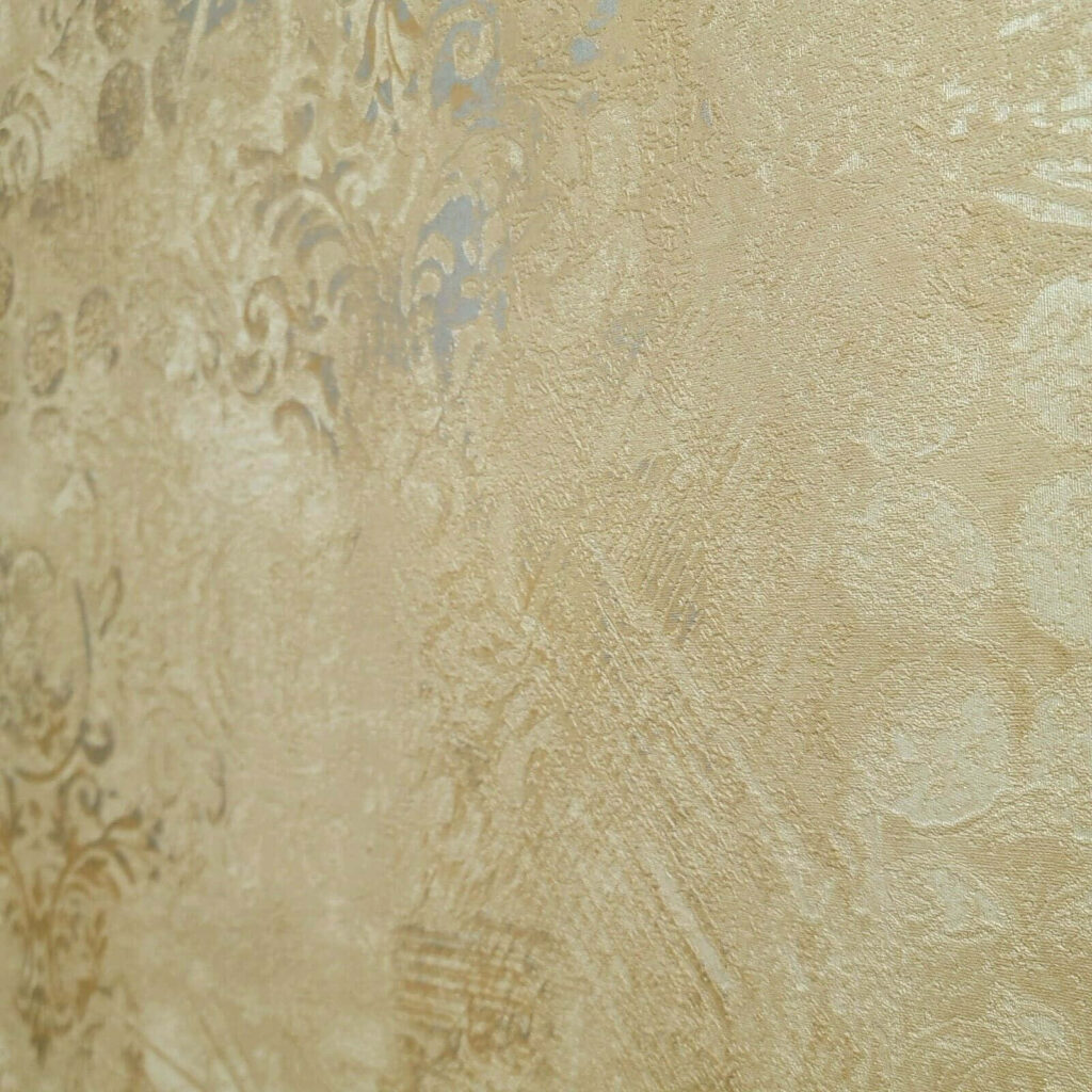 Luxurious Abstract Gold Metallic Wallpaper Background with Intricate Patterns