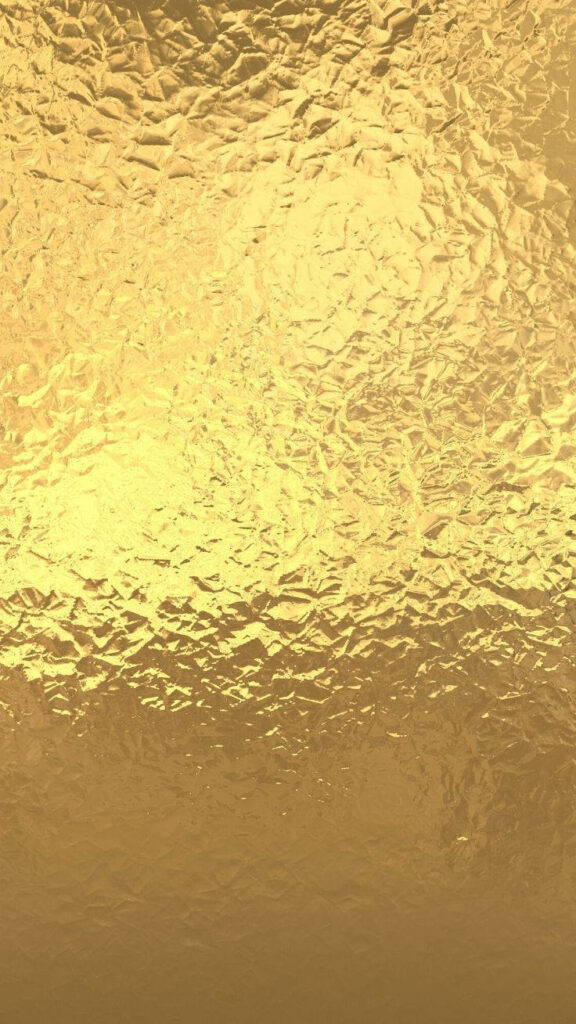 Luxurious Gold Wallpaper: Elegant Crumpled Sheet Metal Texture Background