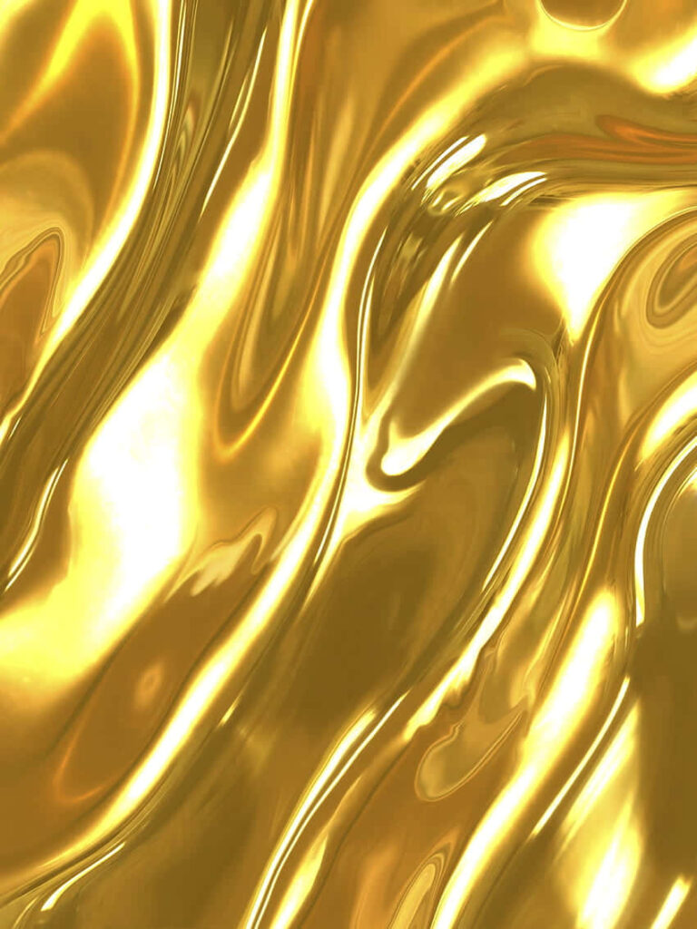 Luxurious High-Def Gold Texture Wallpaper: Elegant Metallic Waves