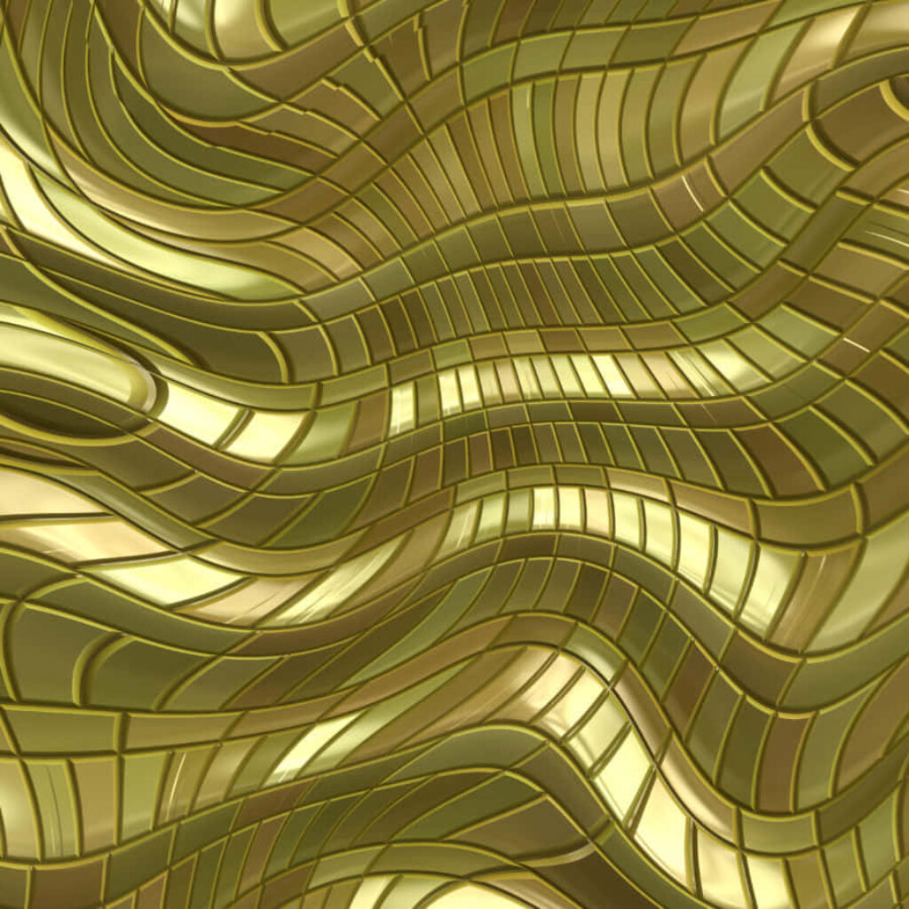 Elegant Gold Texture Wallpaper with Intricate Wavy Metallic Design