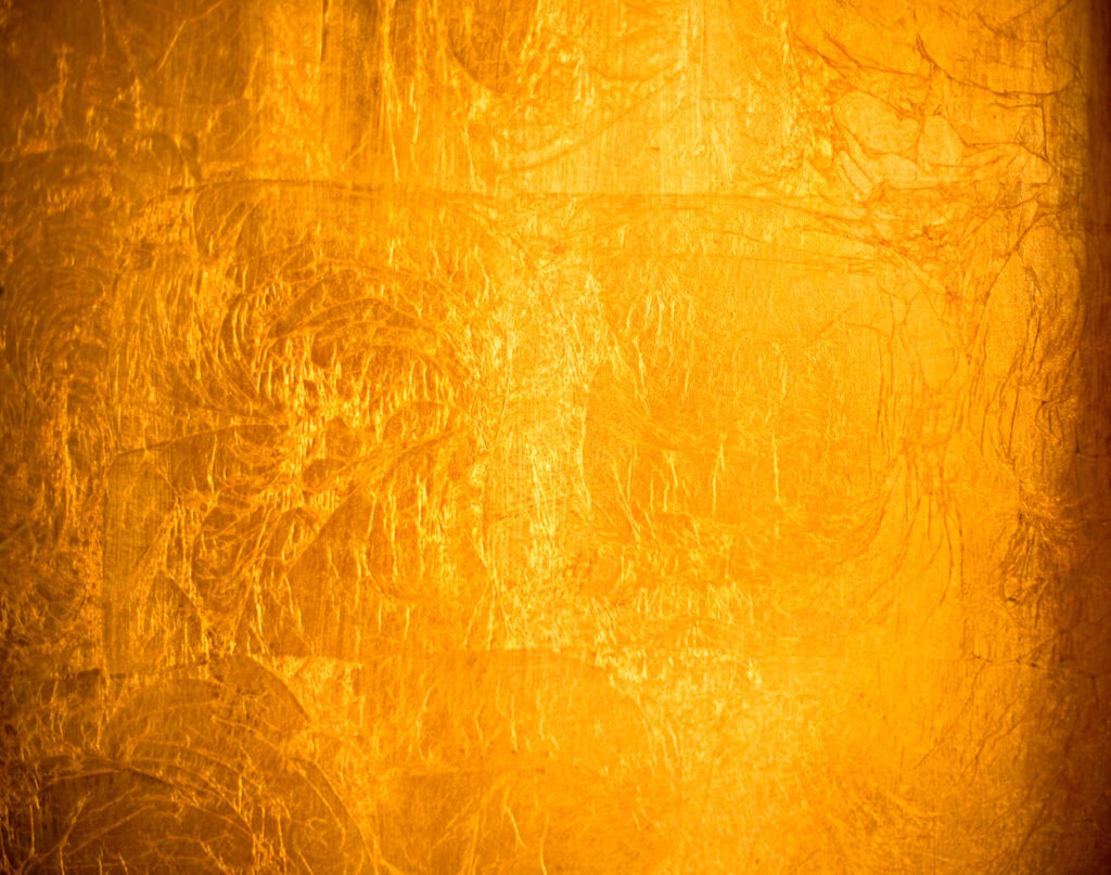 Luxurious Gold Metallic Texture Wallpaper with Elegant Abstract Patterns