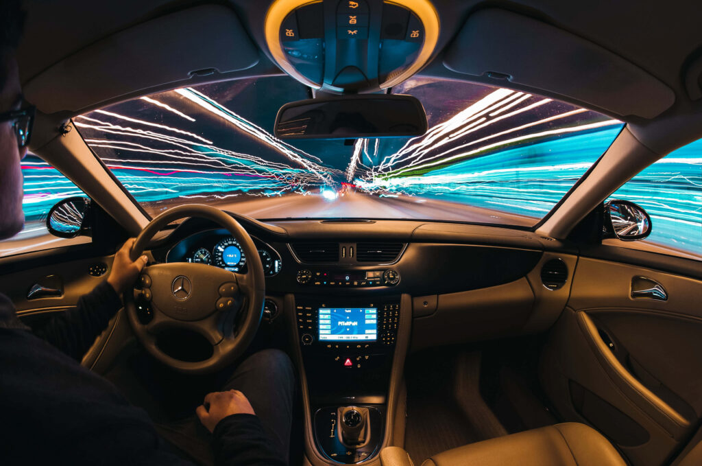 Elegant Mercedes-Benz Interior Wallpaper: Luxury & Sophistication
