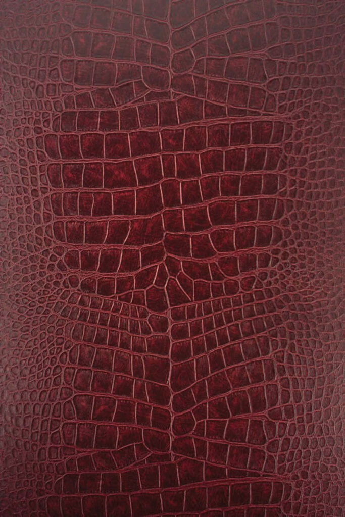 Luxurious Red Crocodile Skin Leather Wallpaper with Exotic Texture
