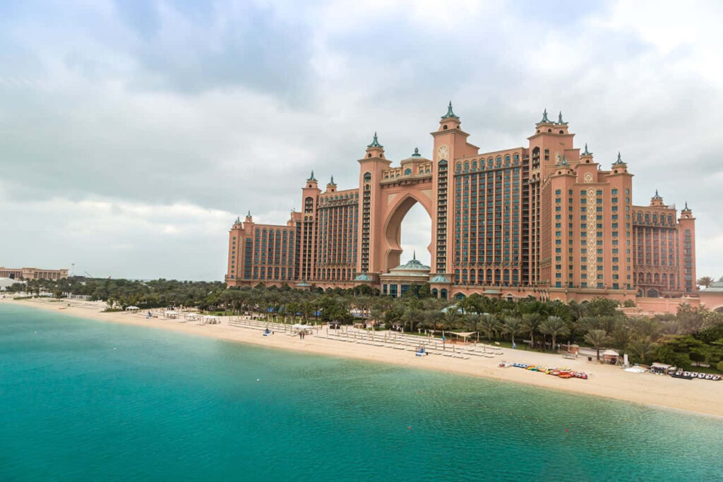 Luxurious Resort Wallpaper: Stunning Beachfront Architecture