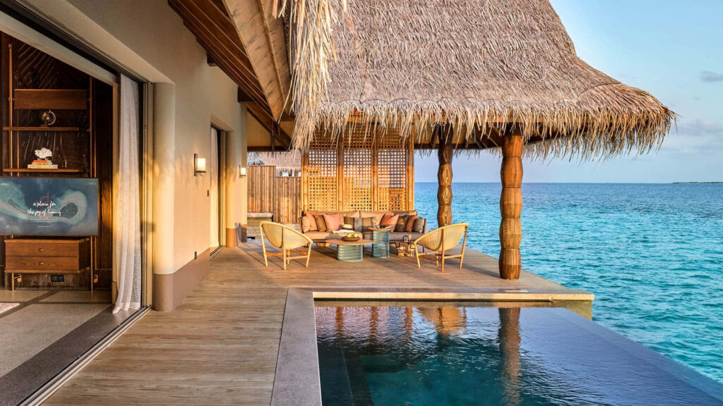 Tropical Villa with Ocean View, Private Pool - Serene Wallpaper
