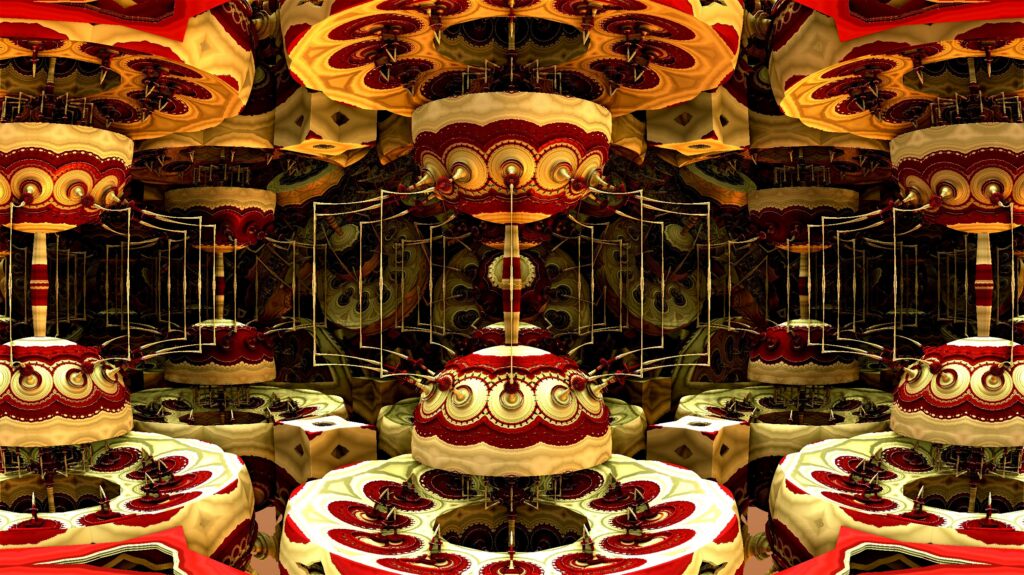Luxurious Abstract Wallpaper: Rich Colors & Intricate Designs