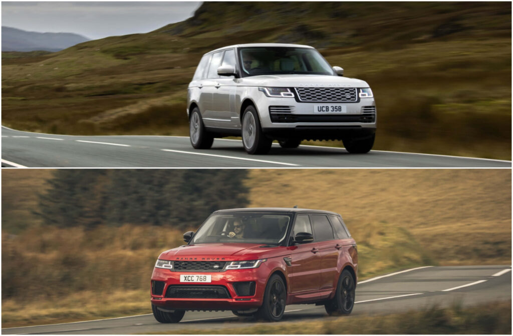 Adventure Awaits: Elegant Range Rover 4x4 Vehicles on Scenic Roads Wallpaper