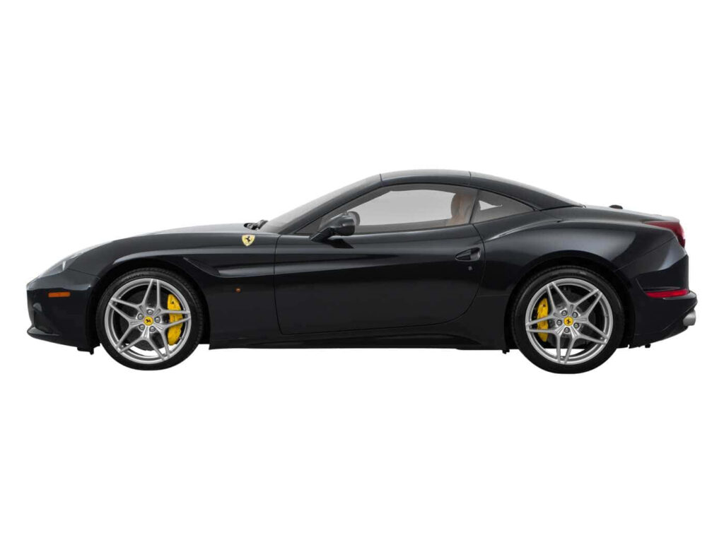 Ferrari California T against a White Background Wallpaper