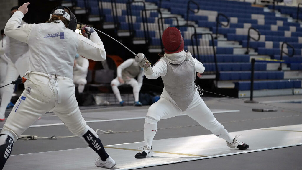 MIT Women's Fencing Team: Intense Match Wallpaper Background