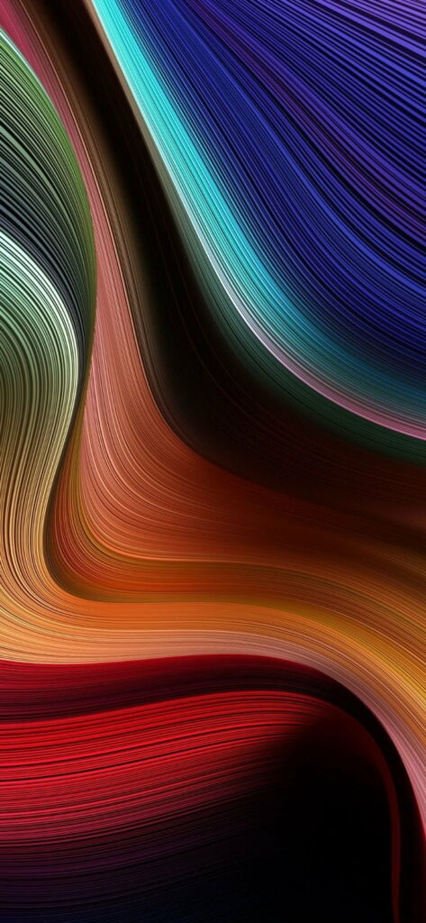 Fluid Abstraction: Vibrant Miui Wallpaper in High Definition