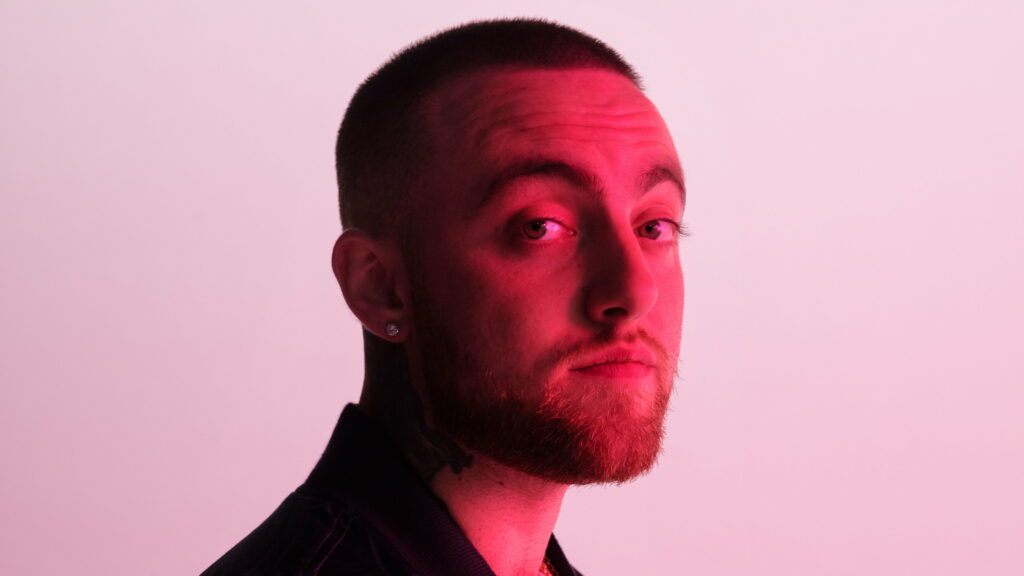 Vibrant Melodies: Mac Miller Unleashes Musical Brilliance in Captivating 4K Wallpaper