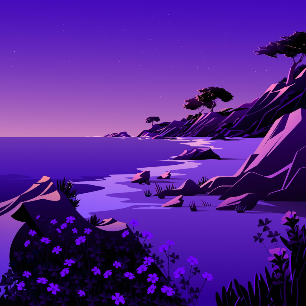 MacOS Big Sur: Immersive Digital Art with Vibrant Flowers and Serene Outdoor Scenes for HD Phone Wallpaper