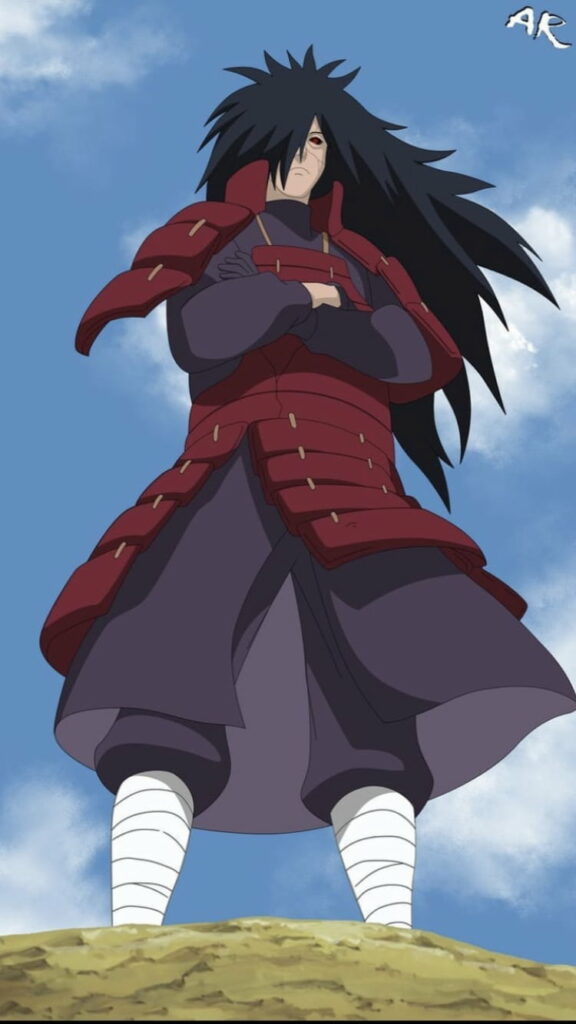 Ultimate Sharingan: A Majestic Anime Wallpaper of Madara Uchiha from Naruto in Stunning HD