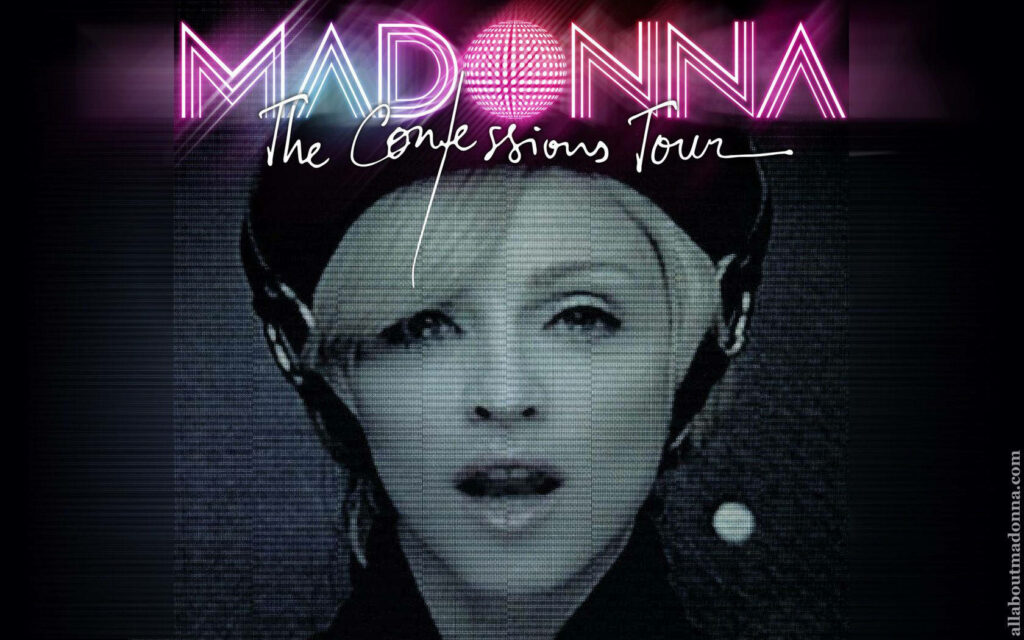 Vibrant Madonna Confessions Tour Wallpaper - Iconic Music Background