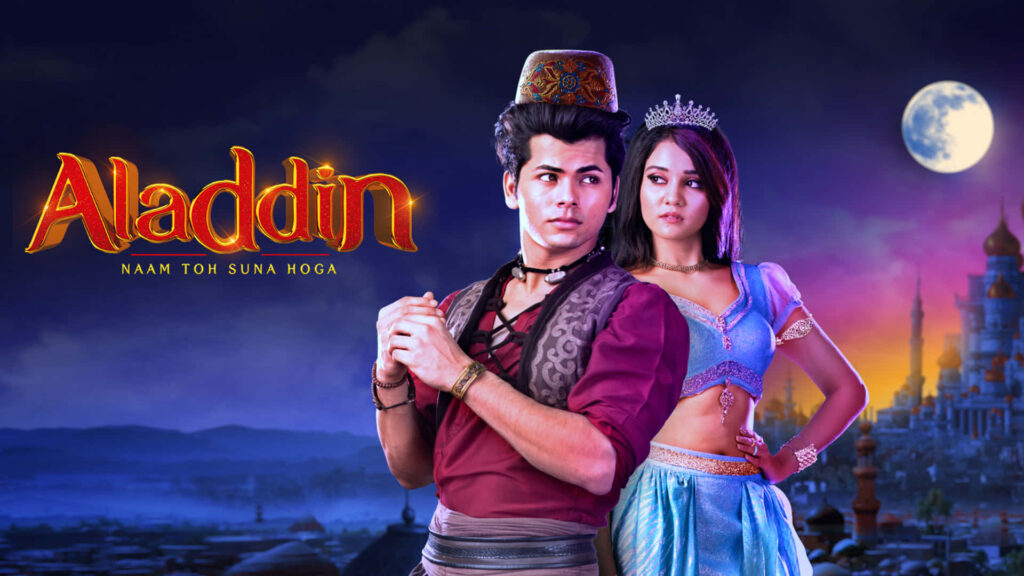 Magical Aladdin & Jasmine Wallpaper: Enchanting Nighttime Adventure