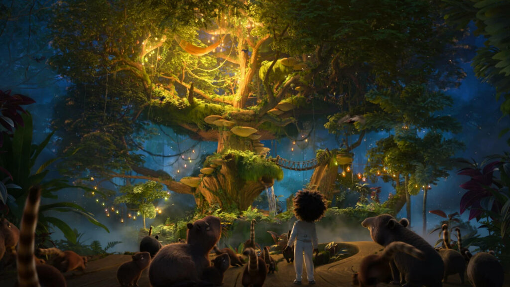 Enchanting Disney *Encanto* Wallpaper: Magical Tree & Nighttime Vibes