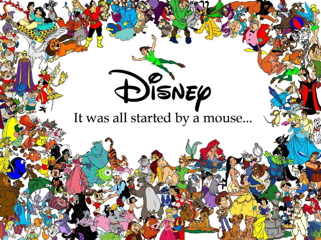 Disney Delight: Where Magic Began with a Mouse - Majestic Desktop Wallpaper