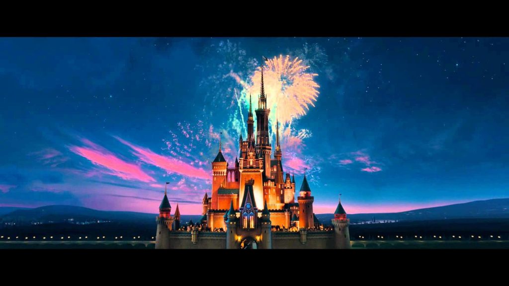 Cinderella Castle at Disney World with vibrant fireworks lighting up twilight sky wallpaper