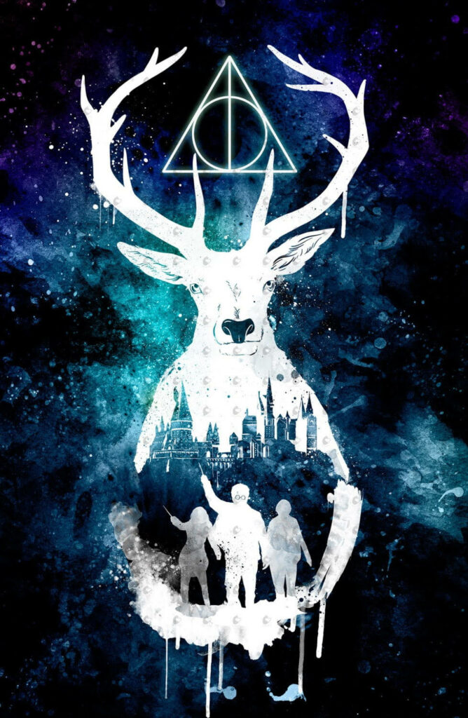 Enchanting Harry Potter Galaxy Wallpaper for iPhone Fans