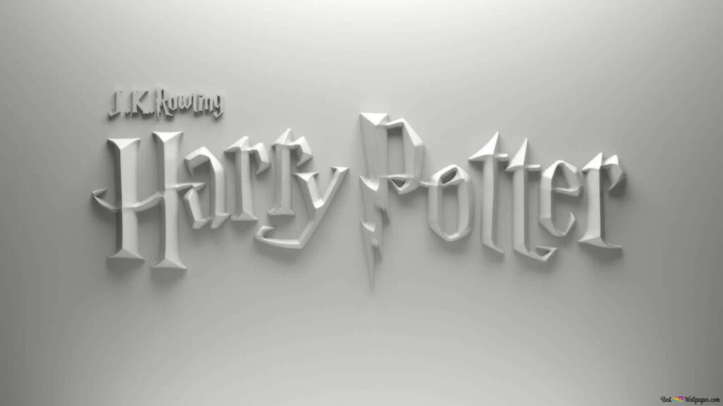 Sleek Harry Potter Logo Wallpaper - Enchanting Hogwarts Design