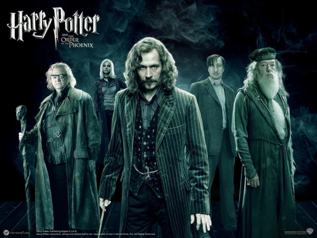 Harry Potter Iconic Characters Wallpaper: Dark Magic Background