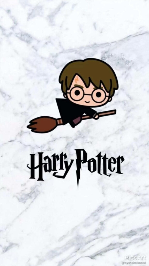 Hogwarts High-Flyer: Harry on a Broomstick Adventure Wallpaper