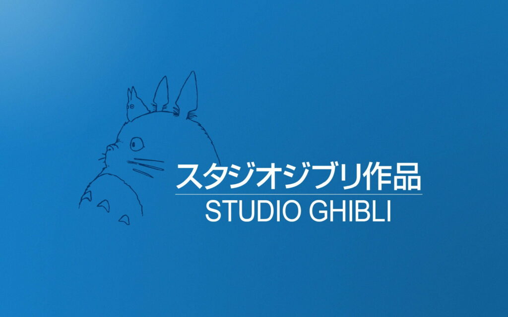 Enchanting Blue Studio Ghibli Wallpaper Featuring My Neighbor Totoro in HD