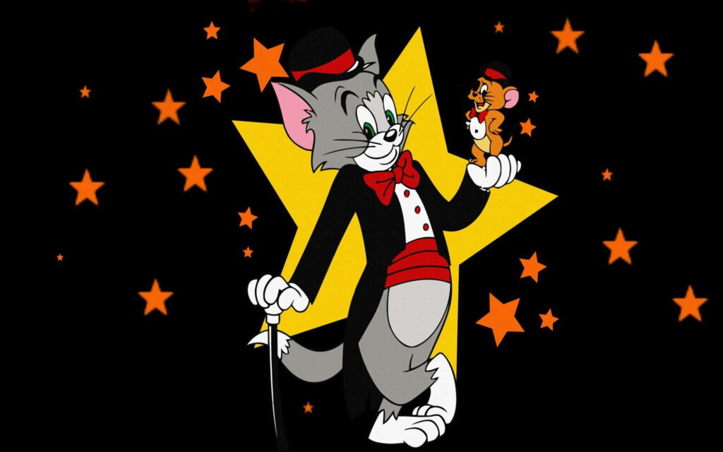 The Magic of Music and Mischief: Tom and Jerry Take the Stage in 4K! Wallpaper