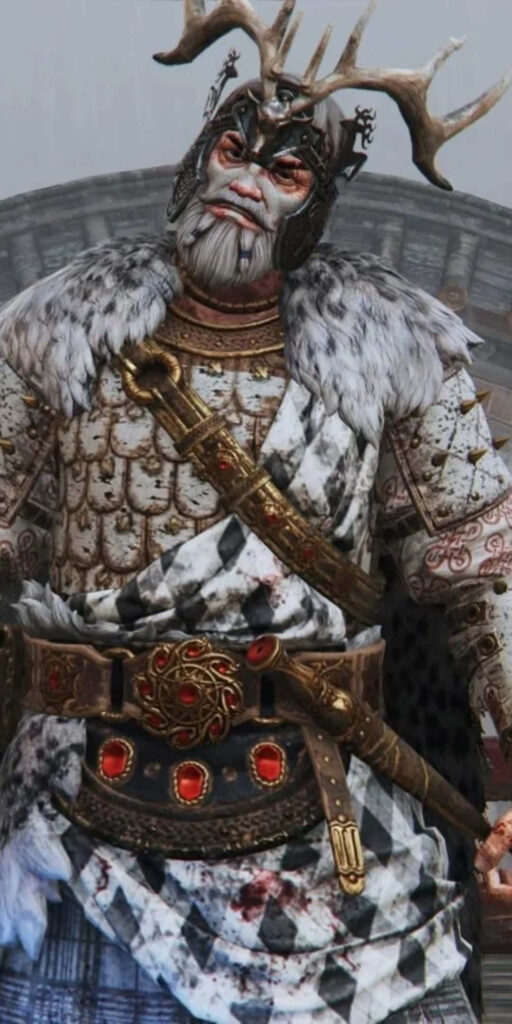 Powerful knight in detailed armor embodies epic battles in For Honor game wallpaper