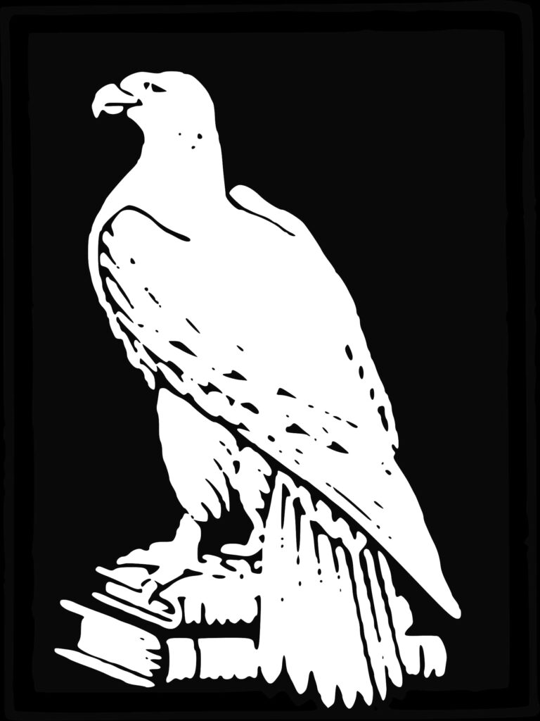 Majestic Eagle Silhouette Wallpaper: Strength & Freedom Design