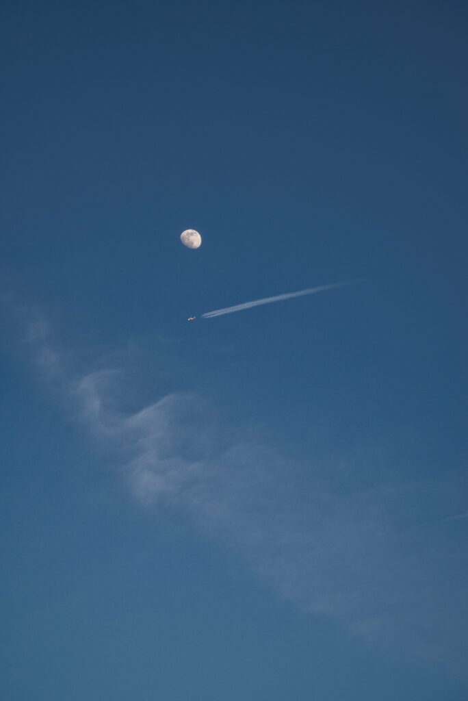 The Enchanting Night Flight: Full Moon Illuminates Majestic Skies in HD Phone Wallpaper