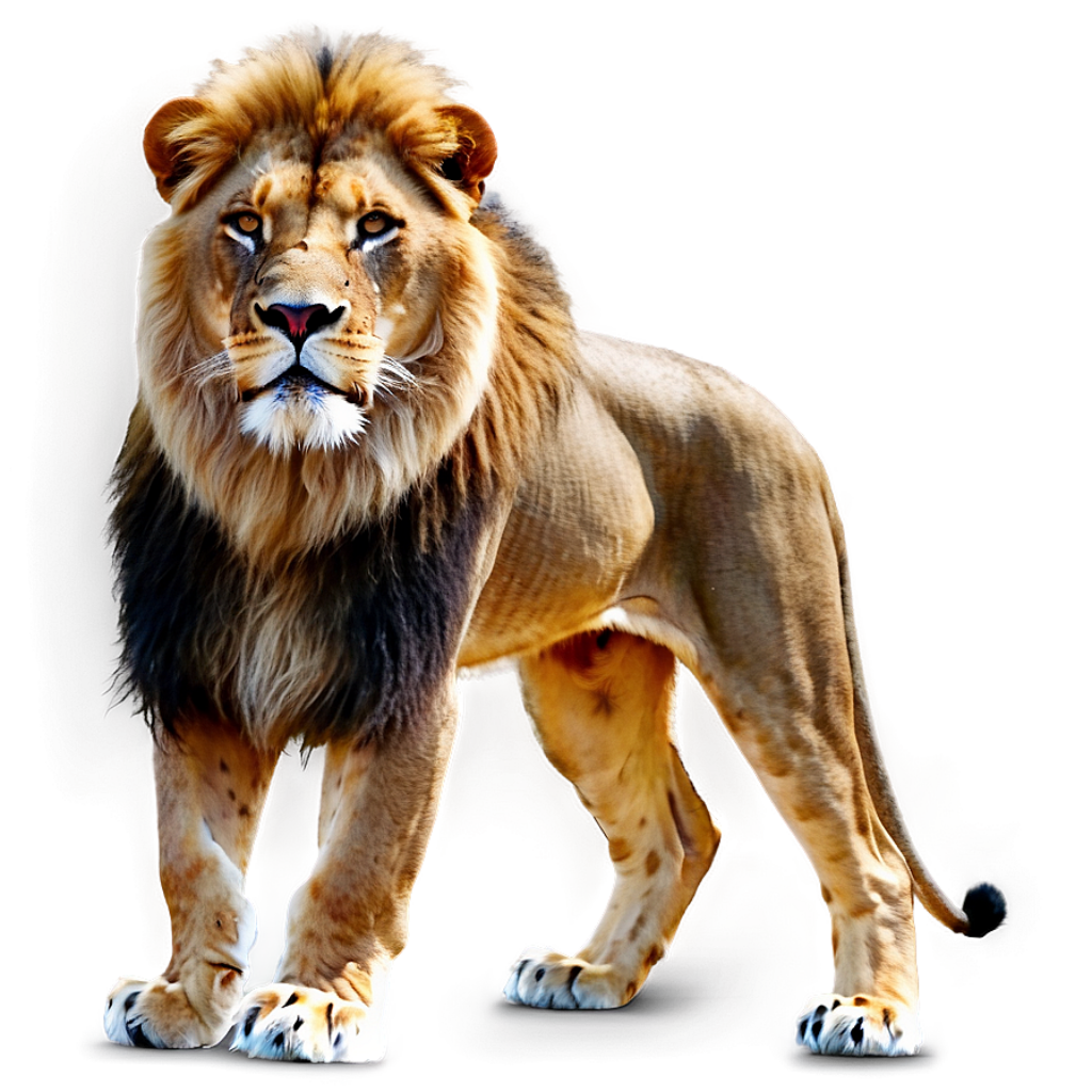 Majestic Lion with Impressive Mane - Striking Wallpaper Background