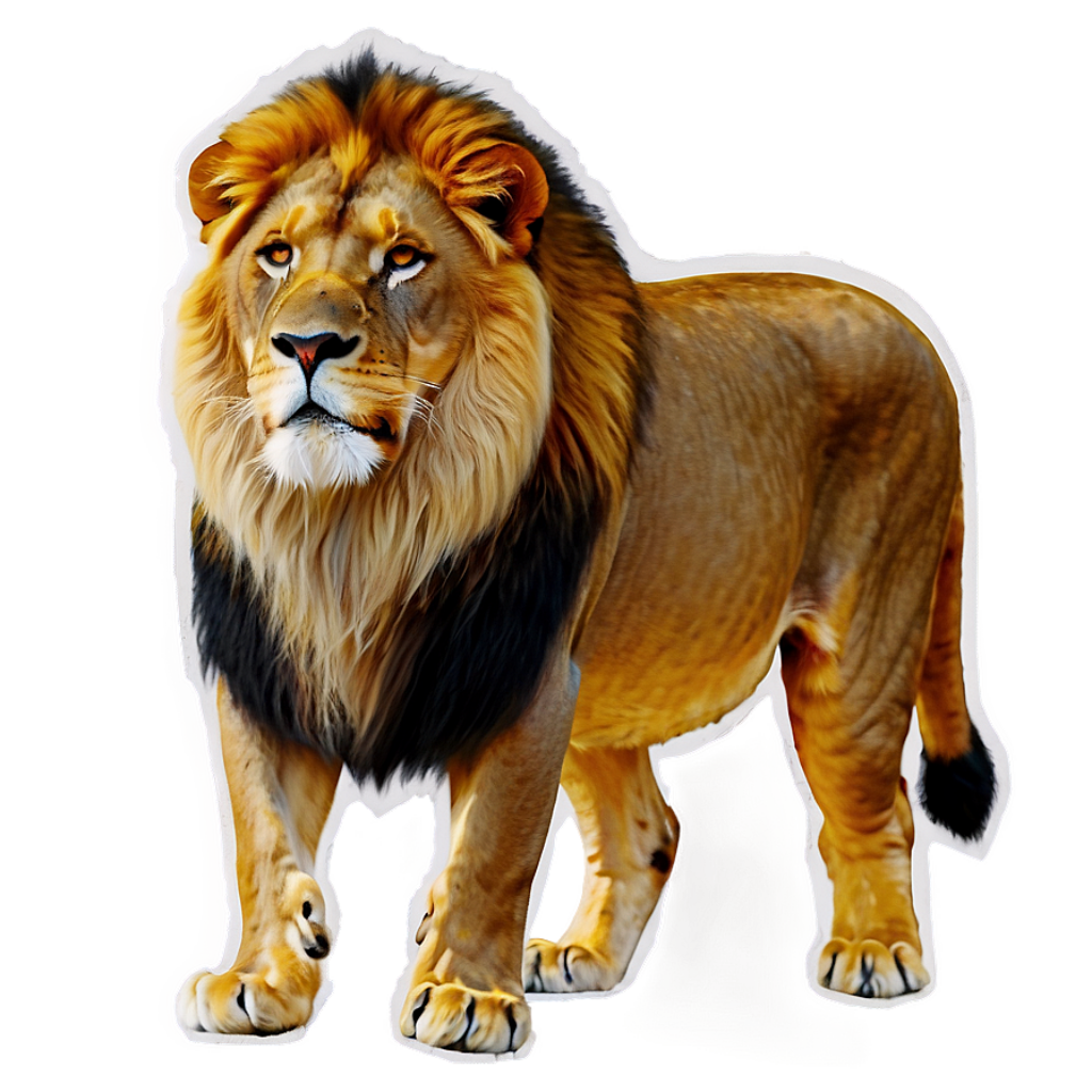 Majestic Lion Wallpaper with Stunning Realistic Digital Rendering