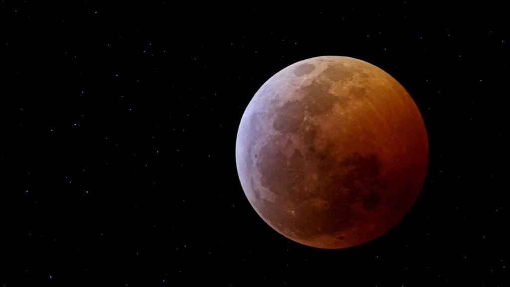 Captivating Portrait of Mars: A Majestic Crimson Beauty Amongst Celestial Splendor Wallpaper