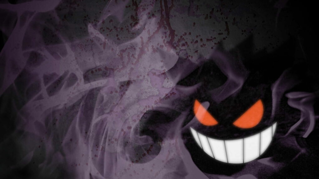 Mega Gengar: Spectral Majesty Captured in High-Definition Wallpaper
