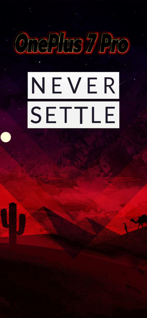 Desert Majesty: OnePlus 7 Pro Mountain and Pyramids Wallpaper