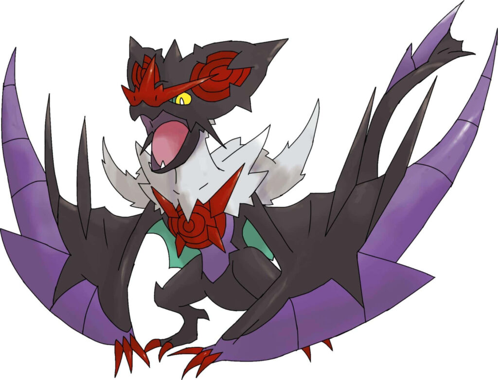Noivern in Flight: Majestic Wallpaper for Mythical Creature Fans