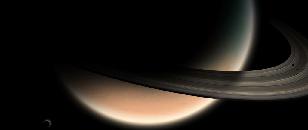 Majestic Rings of Saturn Wallpaper: Stunning Space Background