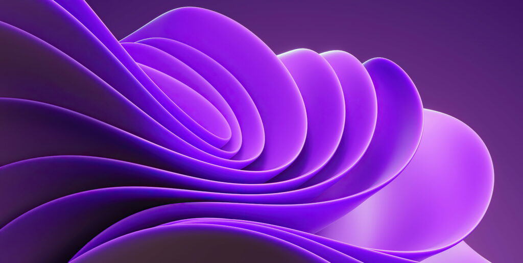 Elegance in Purple: Captivating 4K Wallpaper showcasing the Windows 11 Aesthetics