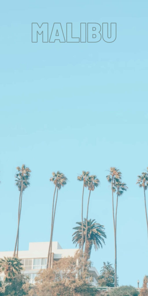 Paradise Found: Majestic Malibu Serenity with Villa Oasis Wallpaper