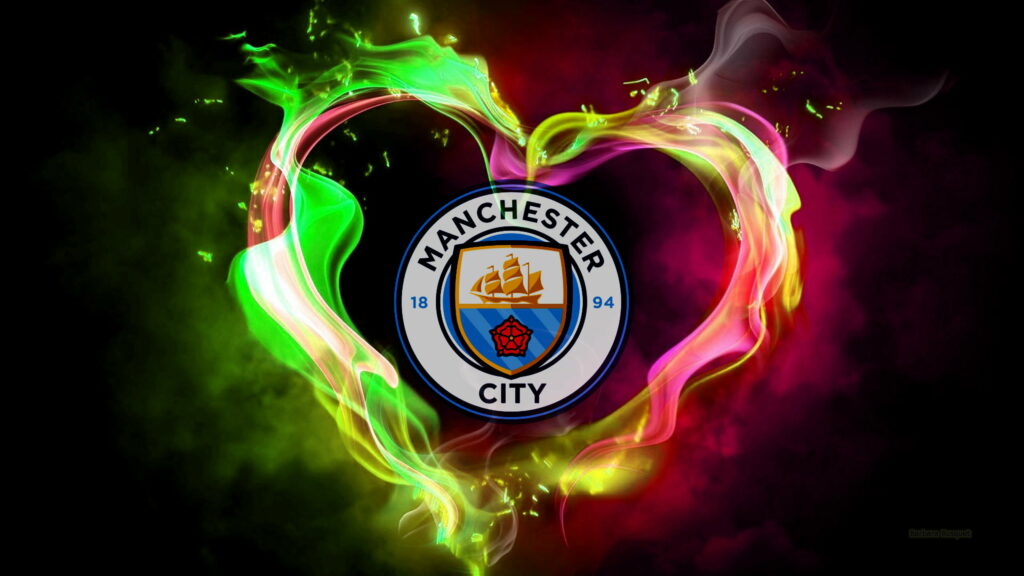 Manchester City FC: Uniting Passion and Pride - Majestic Club Emblem for QHD Wallpaper Background