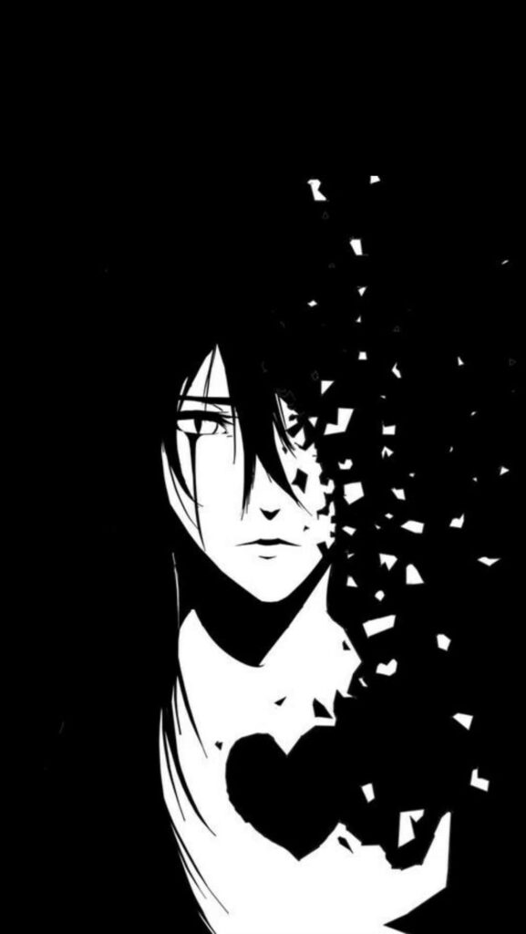 Echoes of Tranquility: A Stunning Monochrome Anime Masterpiece Wallpaper