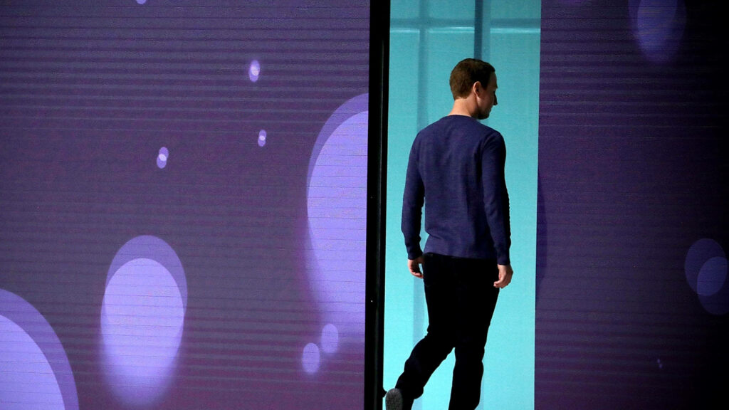 Mark Zuckerberg at F8 Conference: Vibrant Wallpaper Background