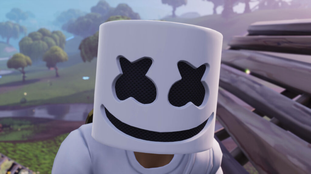 Ultimate Fortnite Experience: Embracing the Marshmello Headpiece in Style Wallpaper
