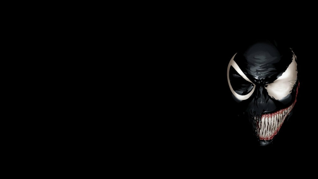 Venomous Marvel Madness: HD Digital Wallpaper featuring Agent Venom and iconic Marvel Comics characters