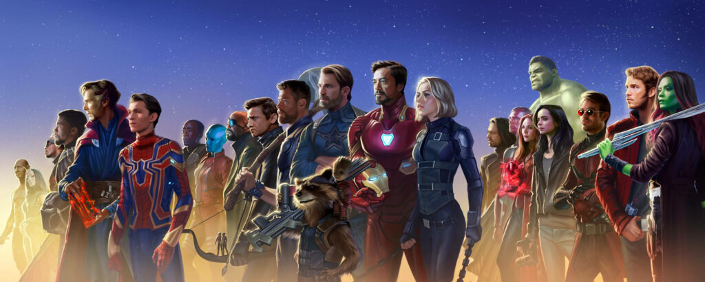 Infinity War Unites the Marvel Avengers on a Striking Wallpaper