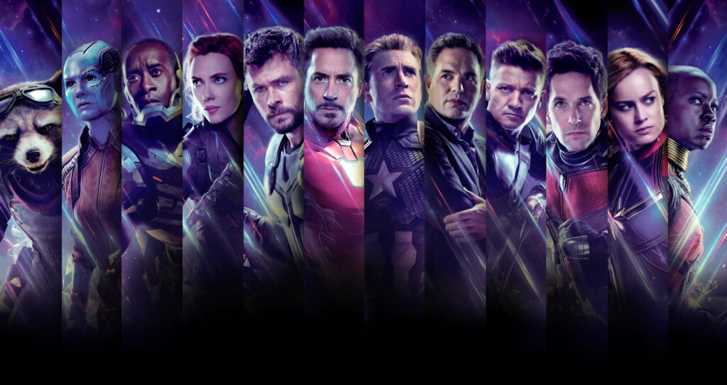 Epic Collage: Marvel's Mighty Heroes Unite in Astonishing 8K Wallpaper
