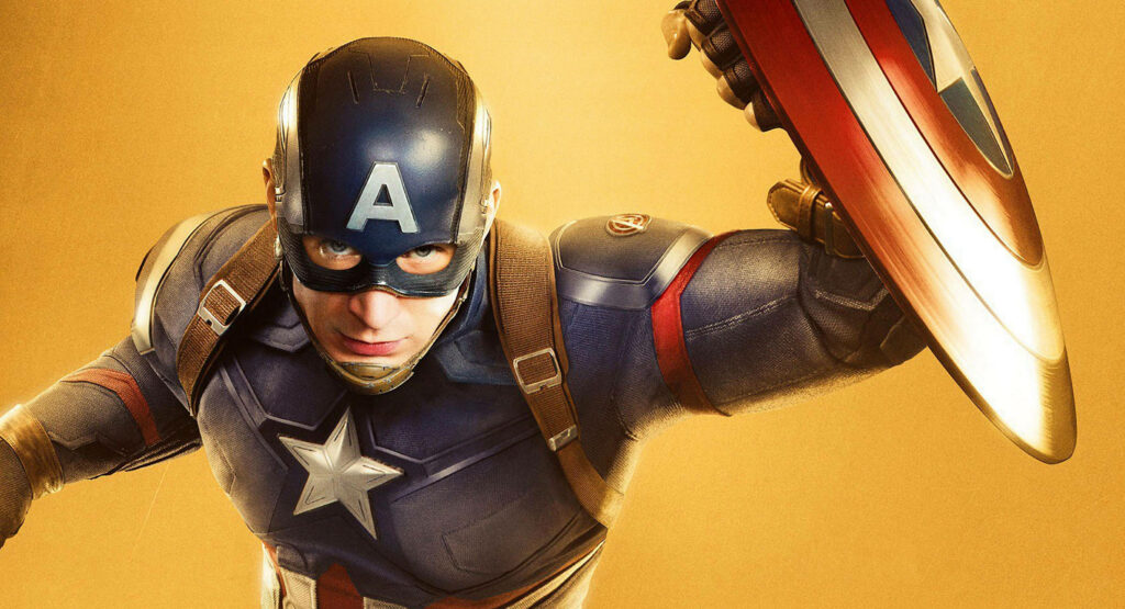 Marvelous Captain America: A Heroic iPhone Lock Screen to Enliven Your Background! Wallpaper